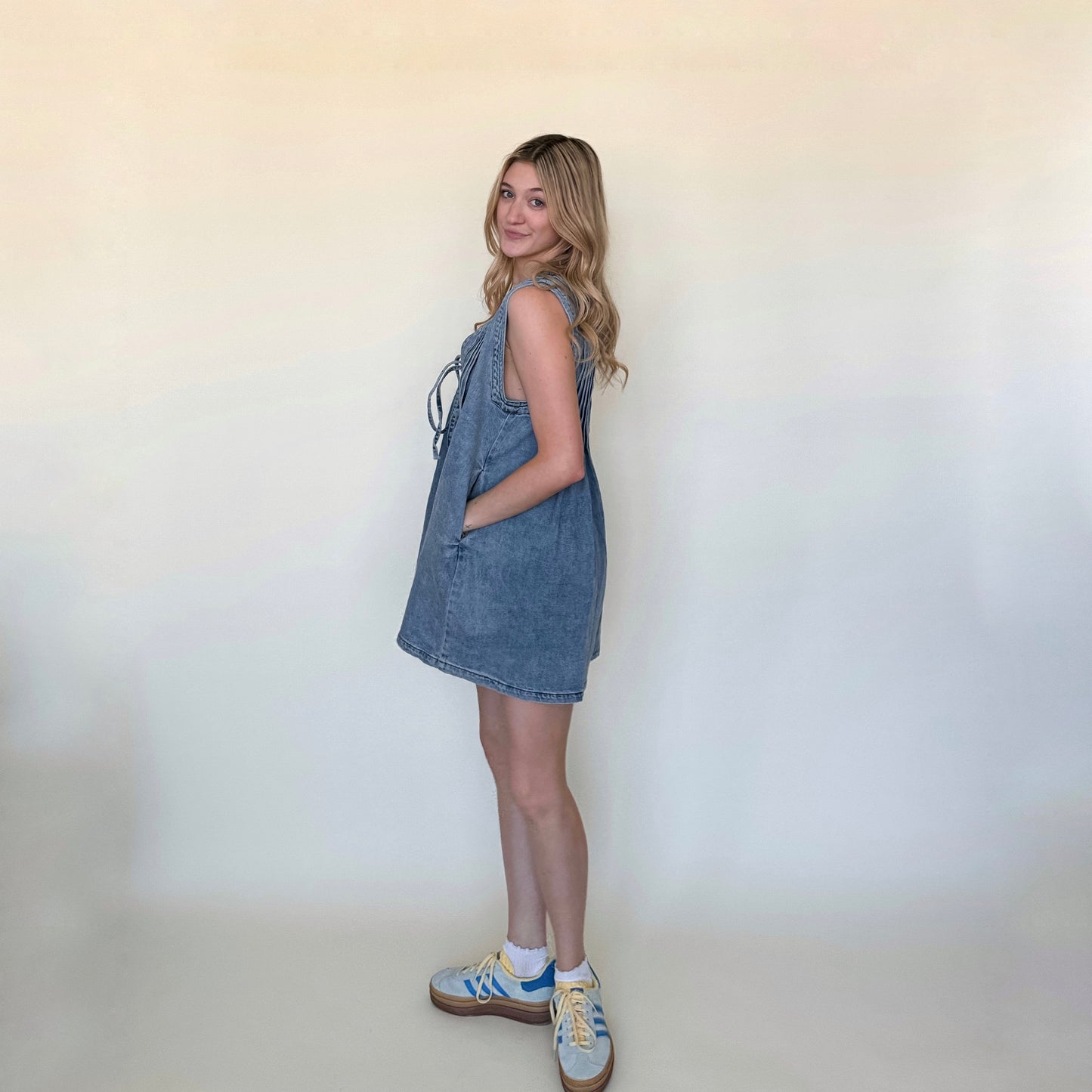 Miss Me More Denim Romper