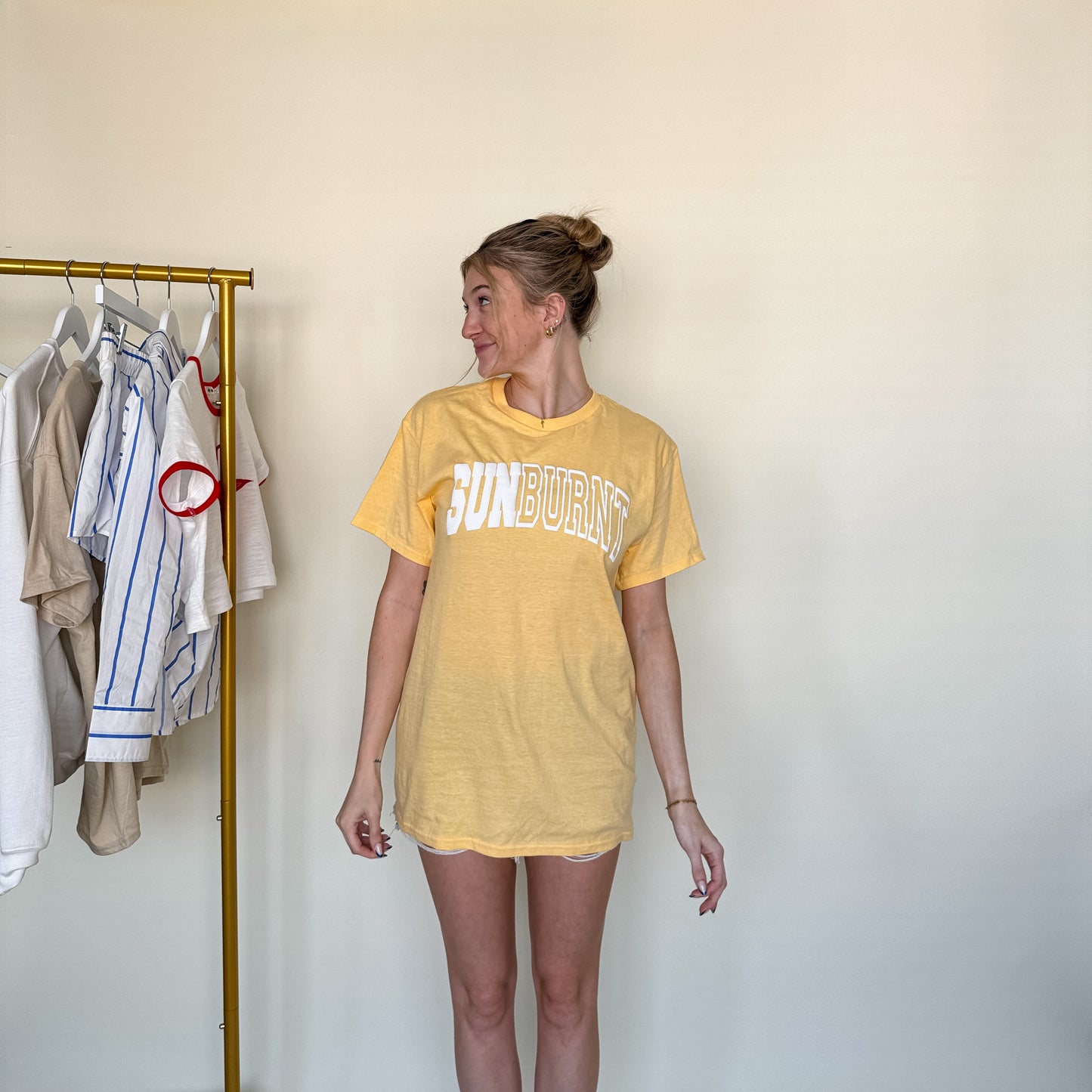 SunBurnt Yellow Tee