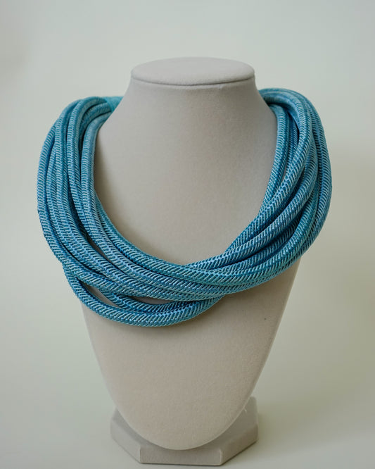 Forever Light Blue Rope Necklace