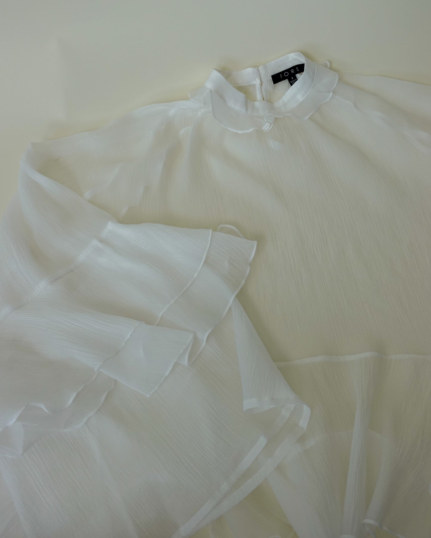 Love Letters Sheer Ruffle Top