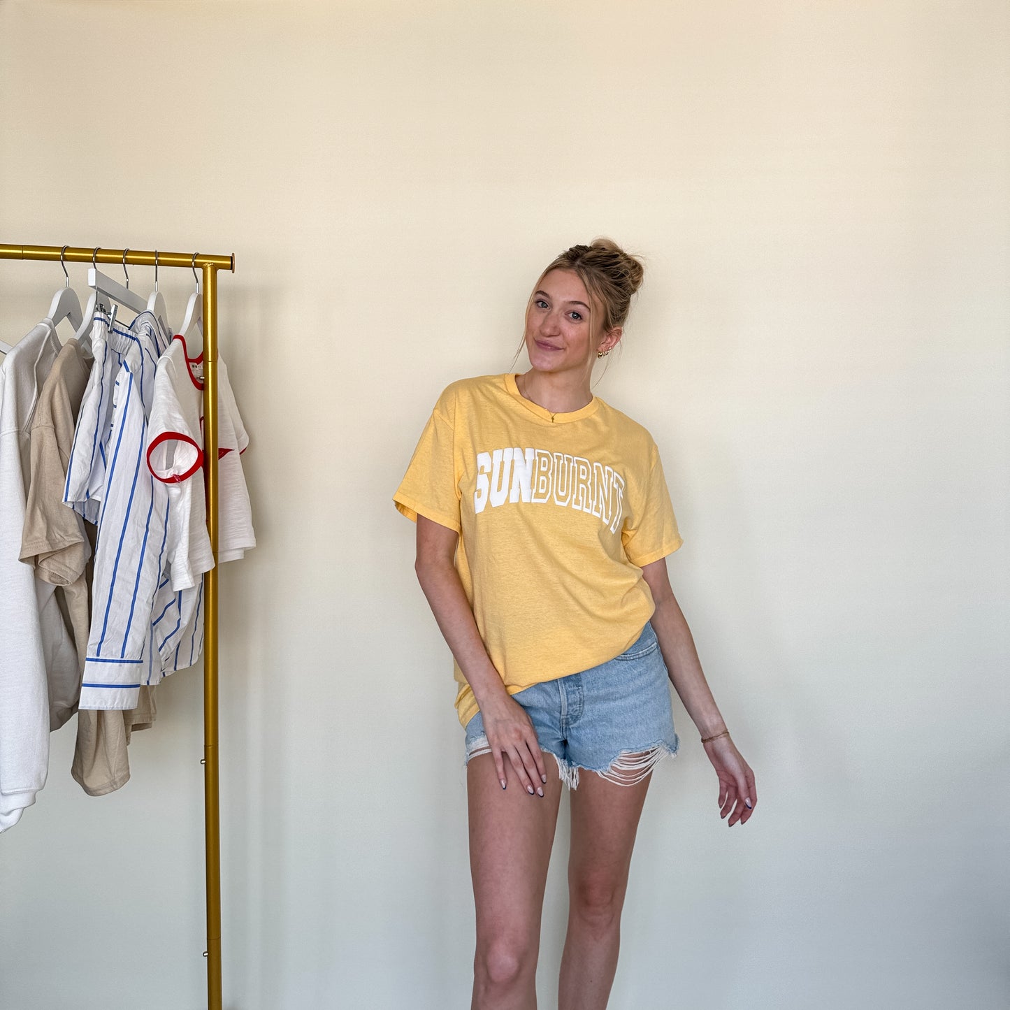 SunBurnt Yellow Tee