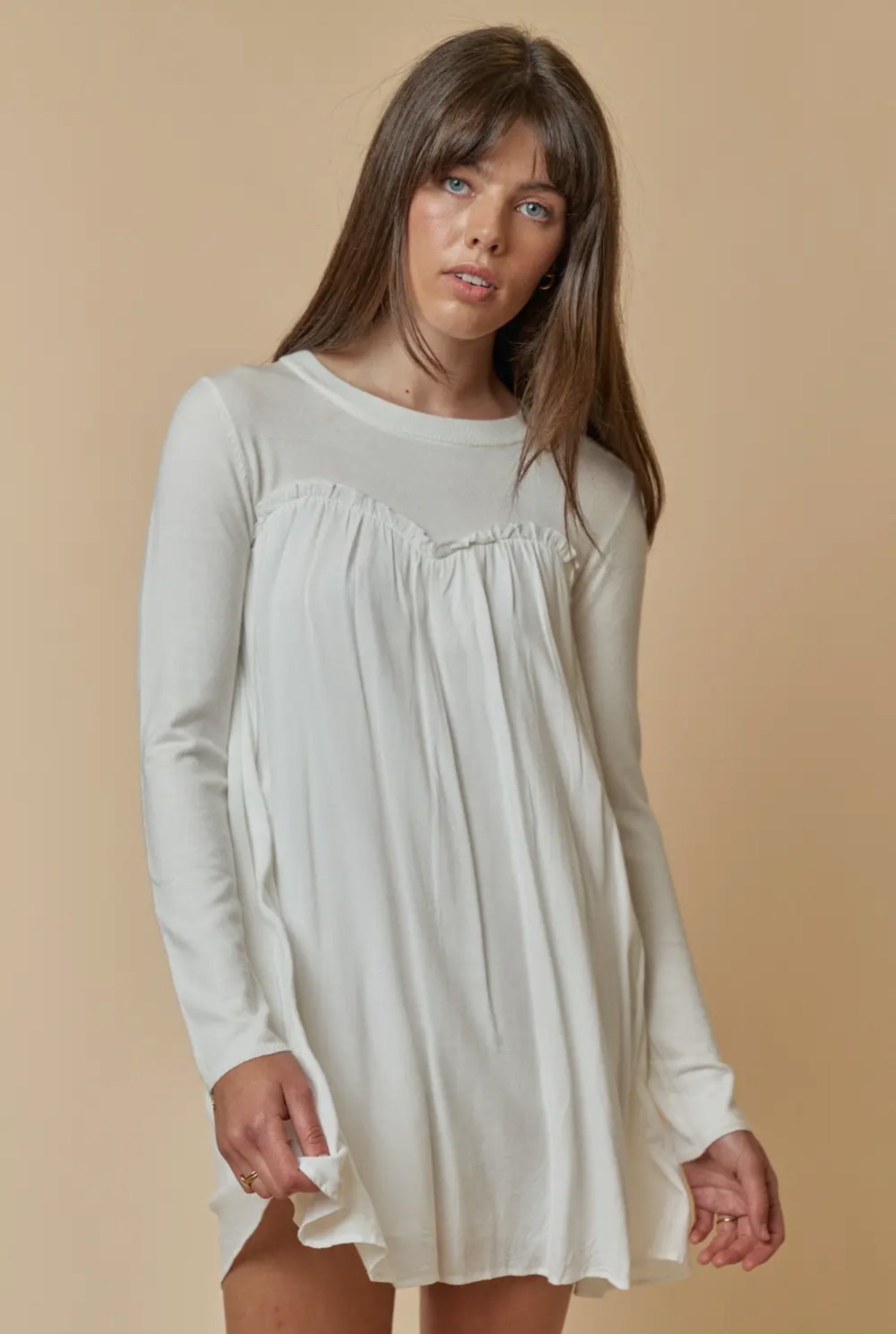 Alice Babydoll Long Sleeve Mini Dress