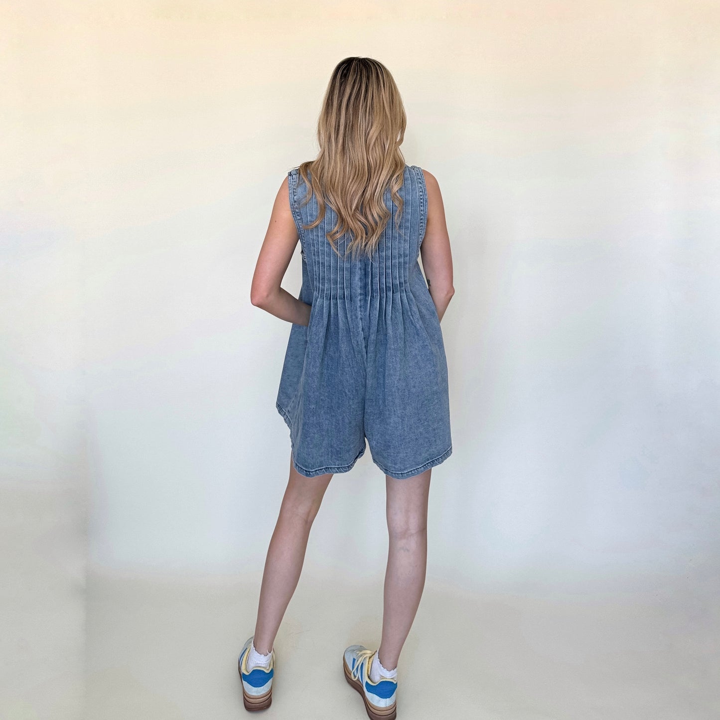Miss Me More Denim Romper