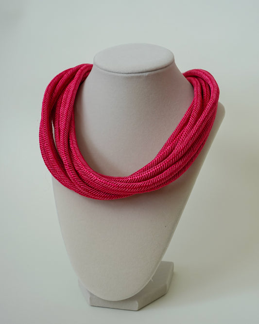 Forever Pink Rope Necklace