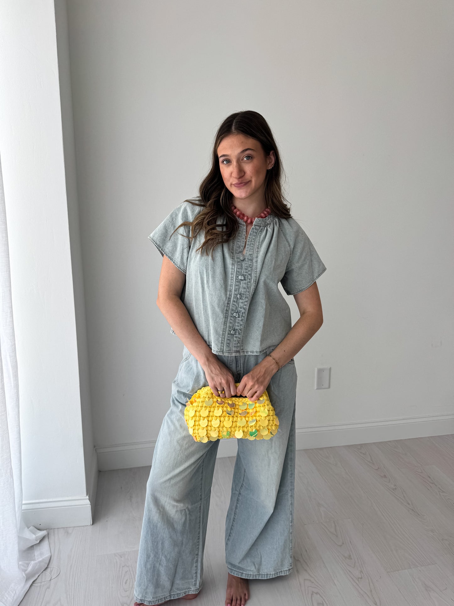 Willow Washed Denim Top