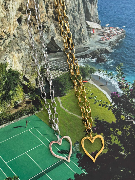 Open Heart Necklace