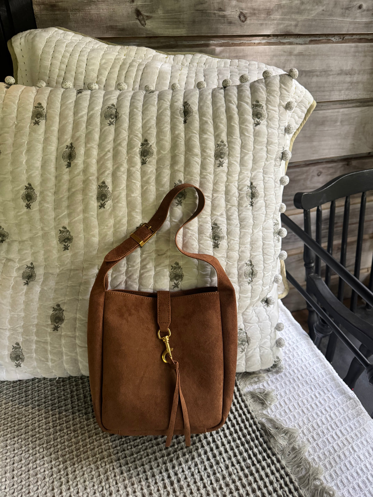 Aspen Suede Small Hobo Bag