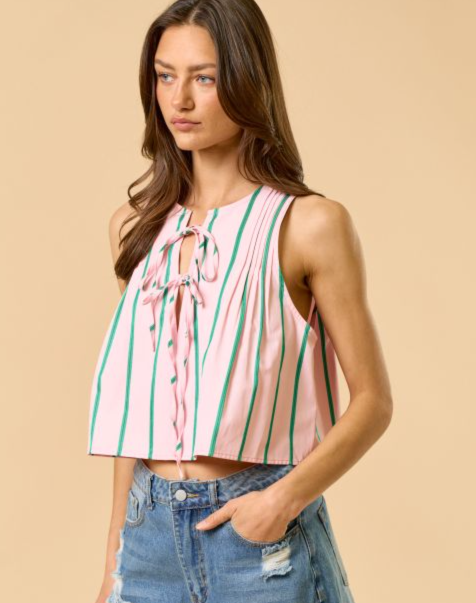 Pink Palm Top