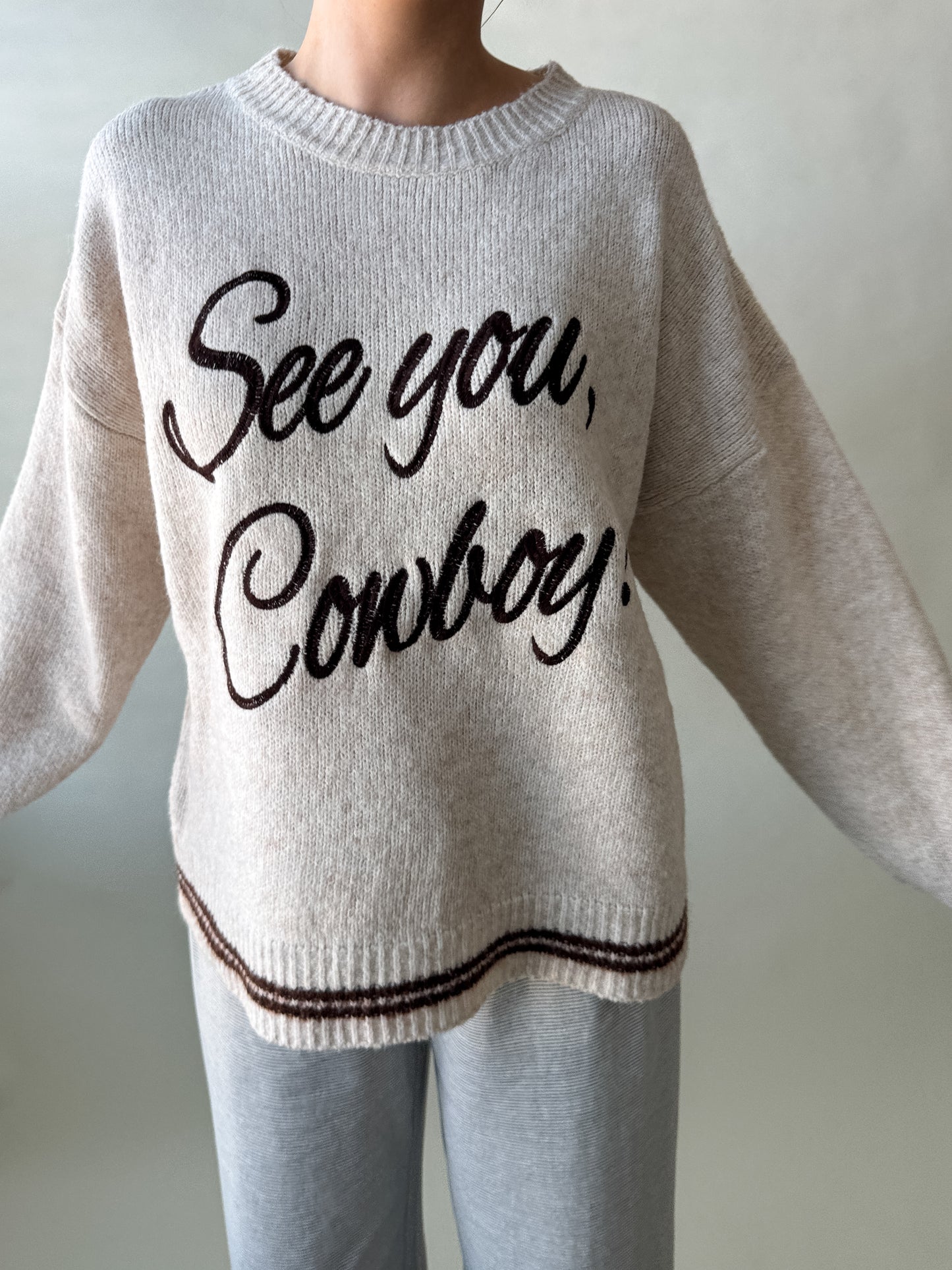 See You Cowboy Sweater