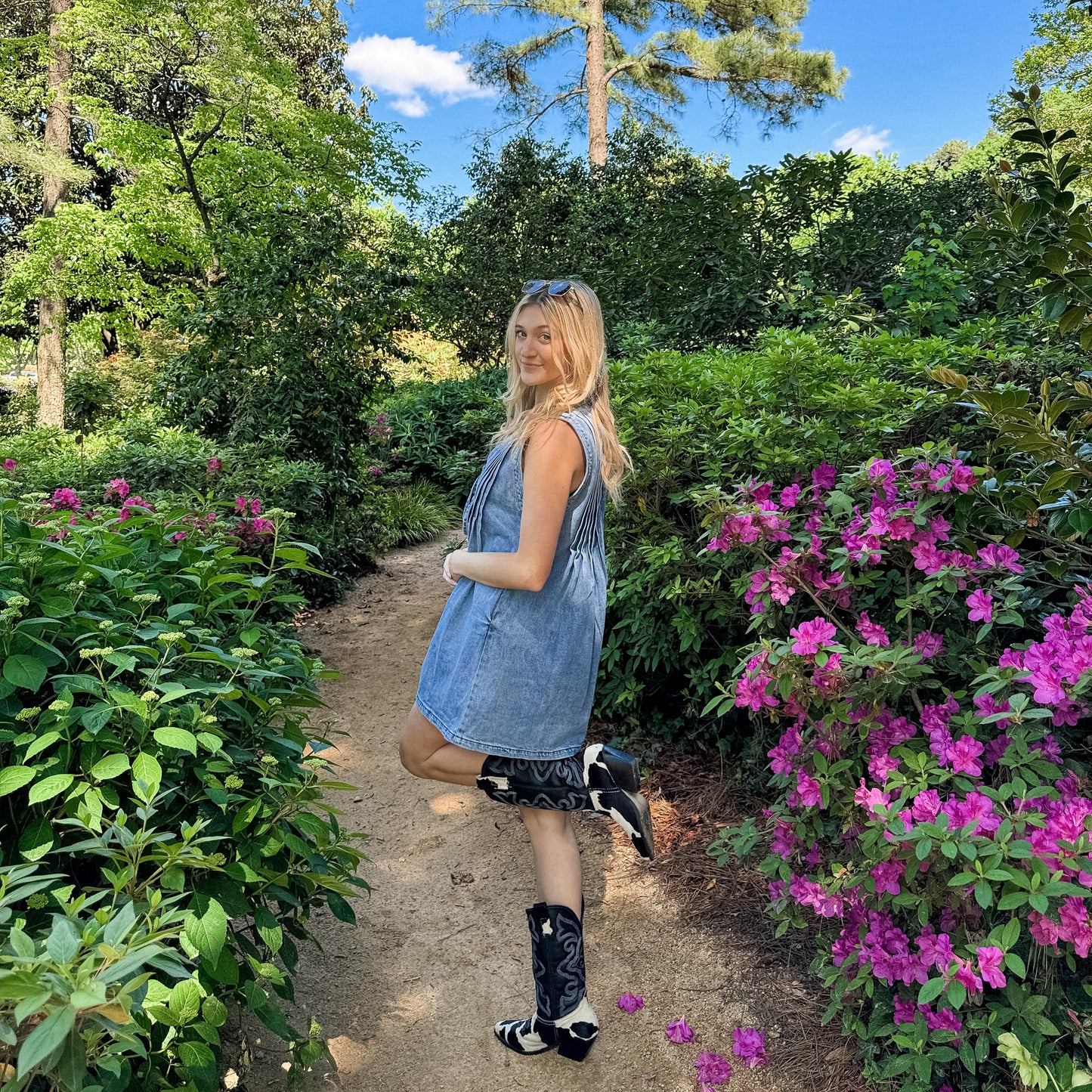 Miss Me More Denim Romper