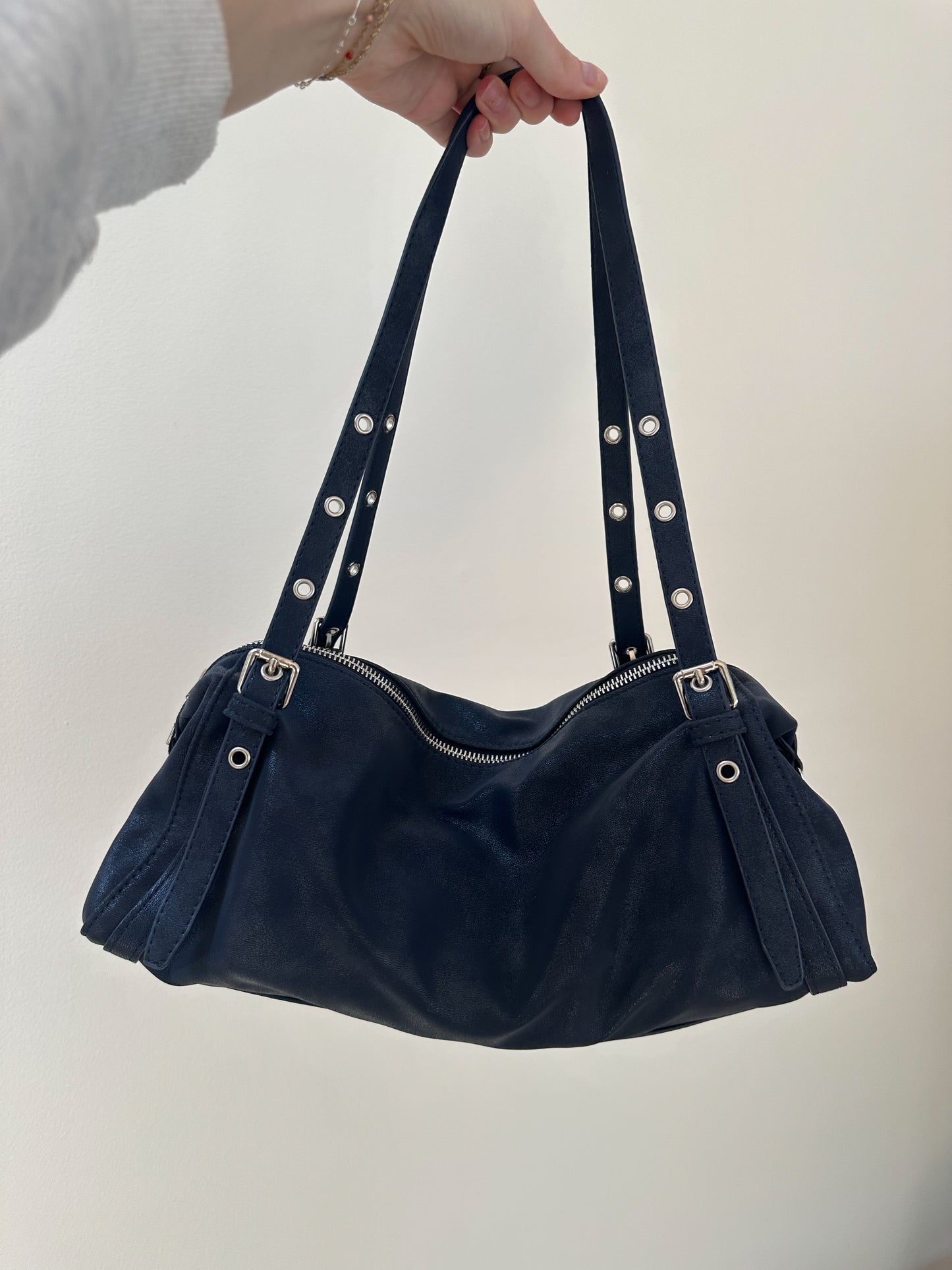 City Limits Navy Shoulder Bag