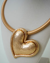 Load image into Gallery viewer, Heart of Gold Statement Necklace
