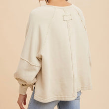Load image into Gallery viewer, Buttercream Oversized Pullover
