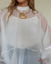 Load image into Gallery viewer, Love Letters Sheer Ruffle Top
