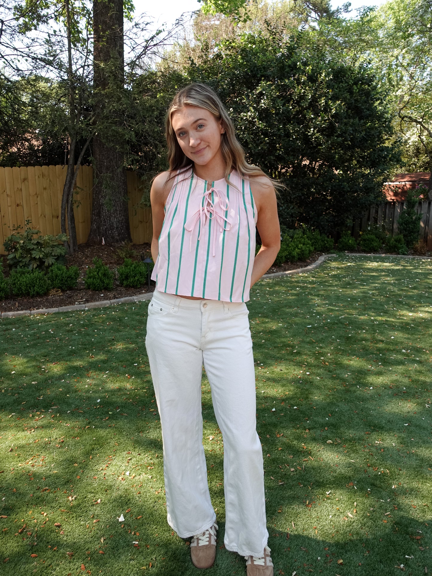 Pink Palm Top