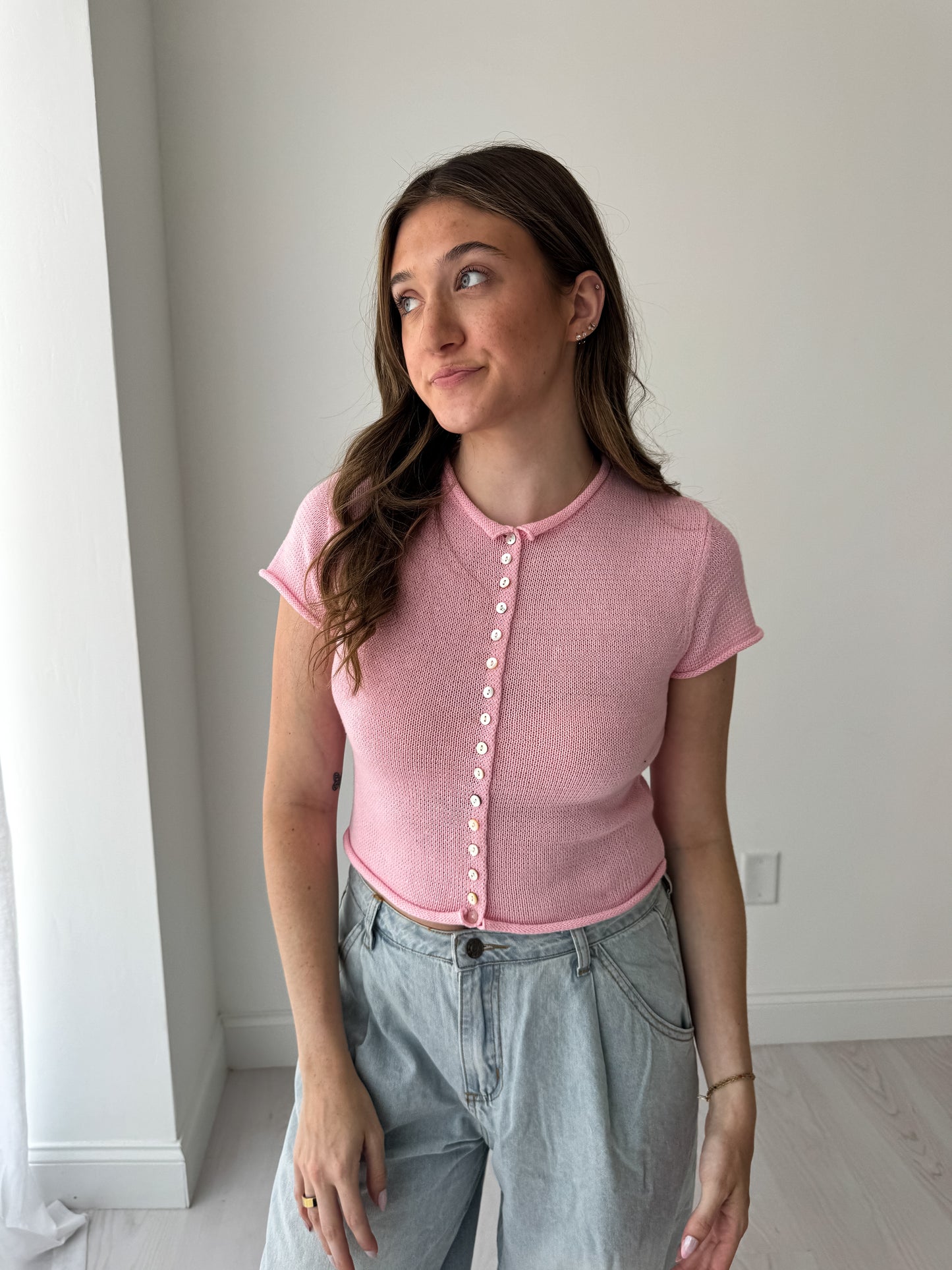Bubblegum Knit Top