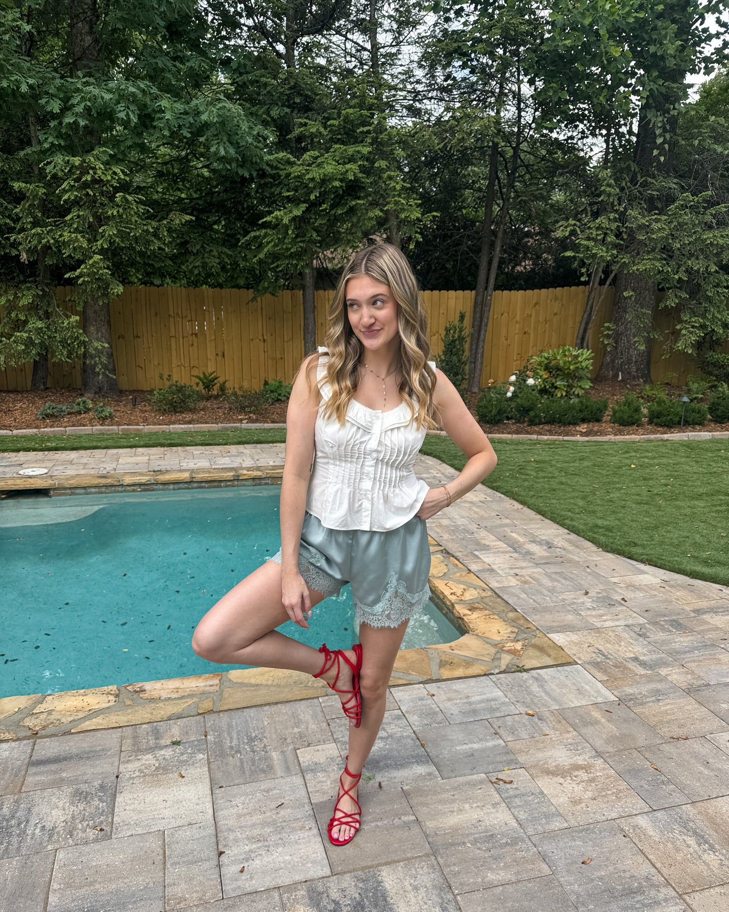 Delilah Lace Trim Shorts