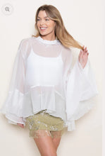 Load image into Gallery viewer, Love Letters Sheer Ruffle Top

