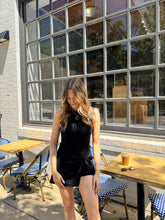 Load image into Gallery viewer, Coffee Break Wrap Tie Front Romper

