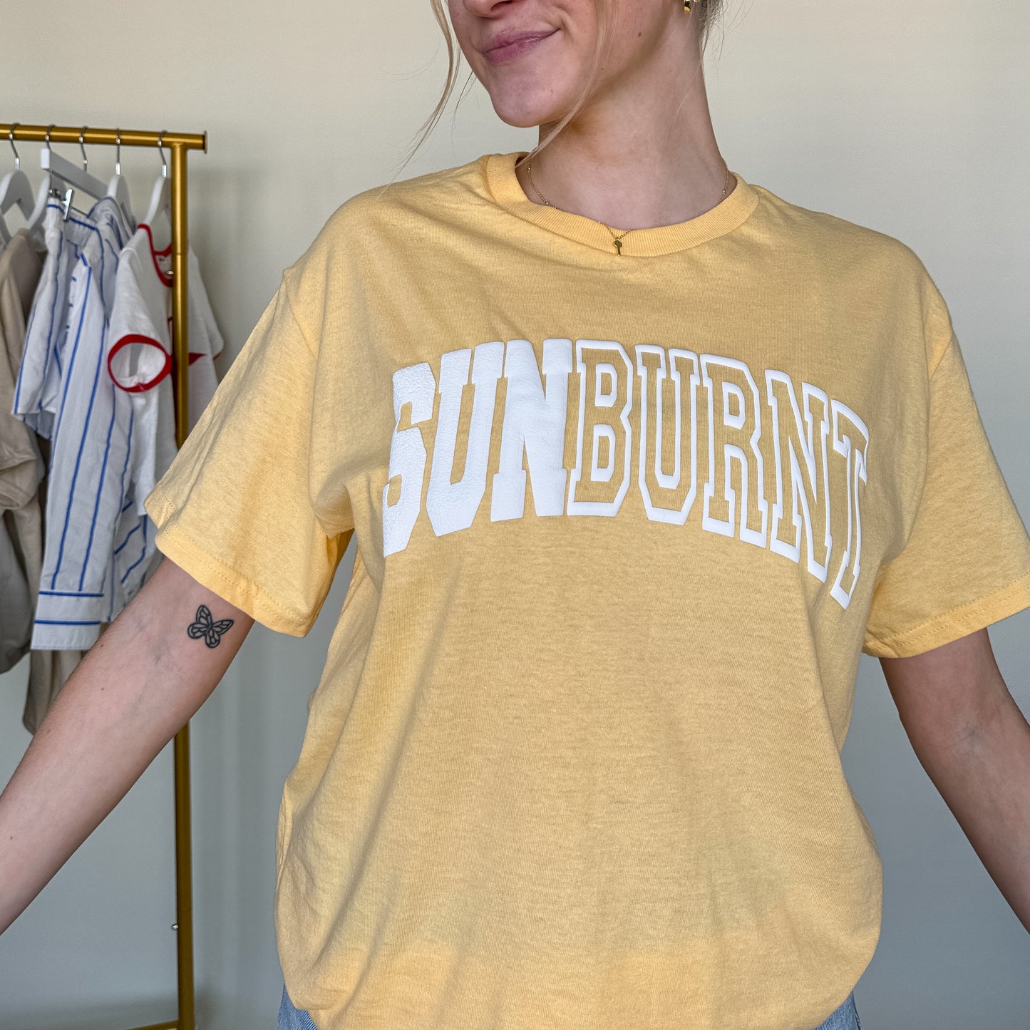 SunBurnt Yellow Tee