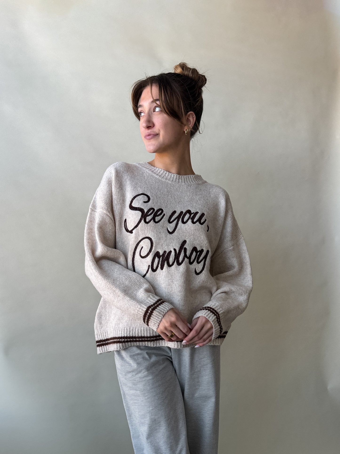 See You Cowboy Sweater