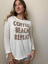 Load image into Gallery viewer, Coffee Beach Repeat Sweater
