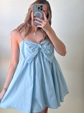 Load image into Gallery viewer, Baby Blue Bow Dress
