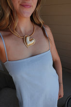Load image into Gallery viewer, Heart of Gold Statement Necklace
