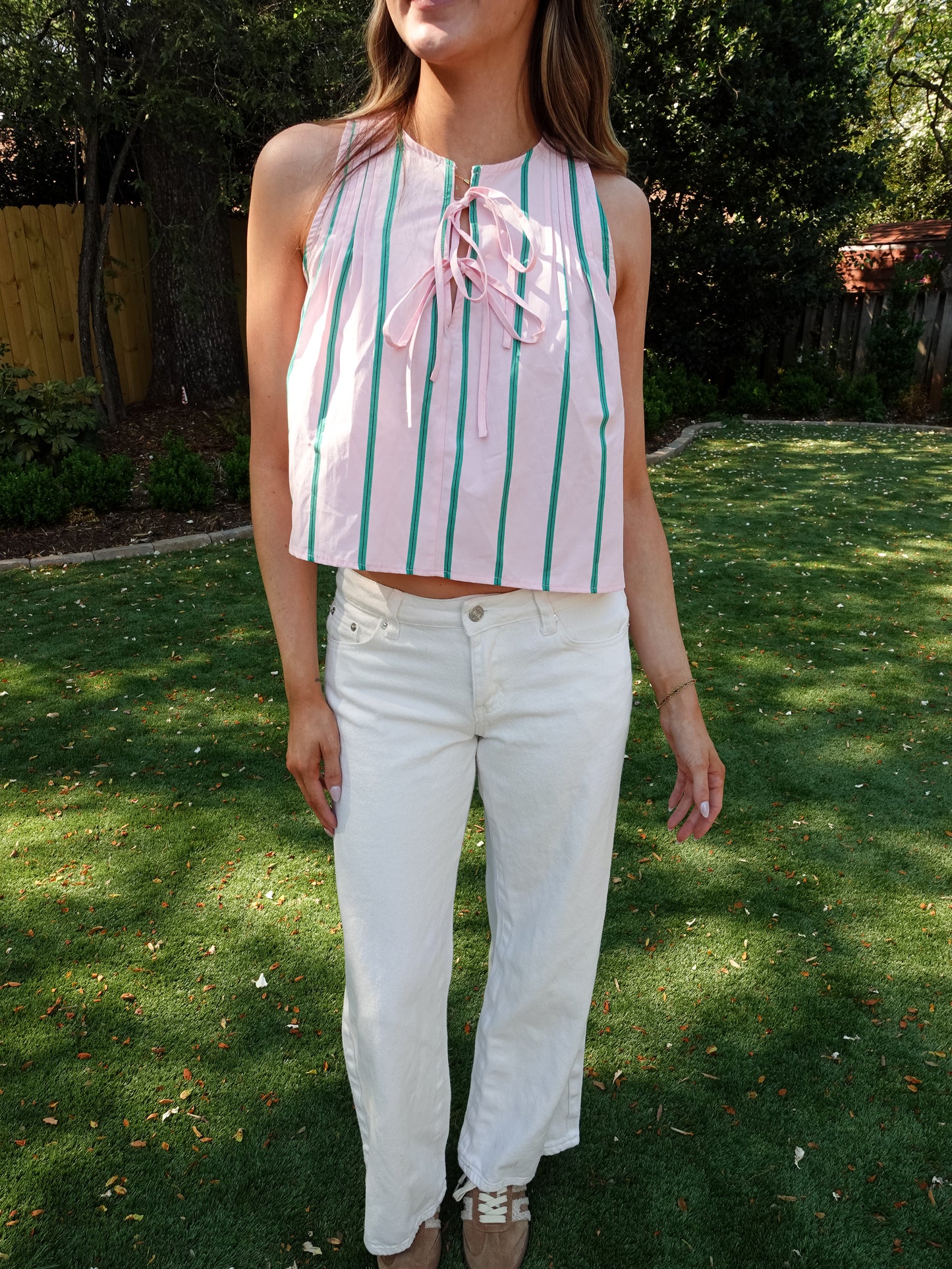 Pink Palm Top