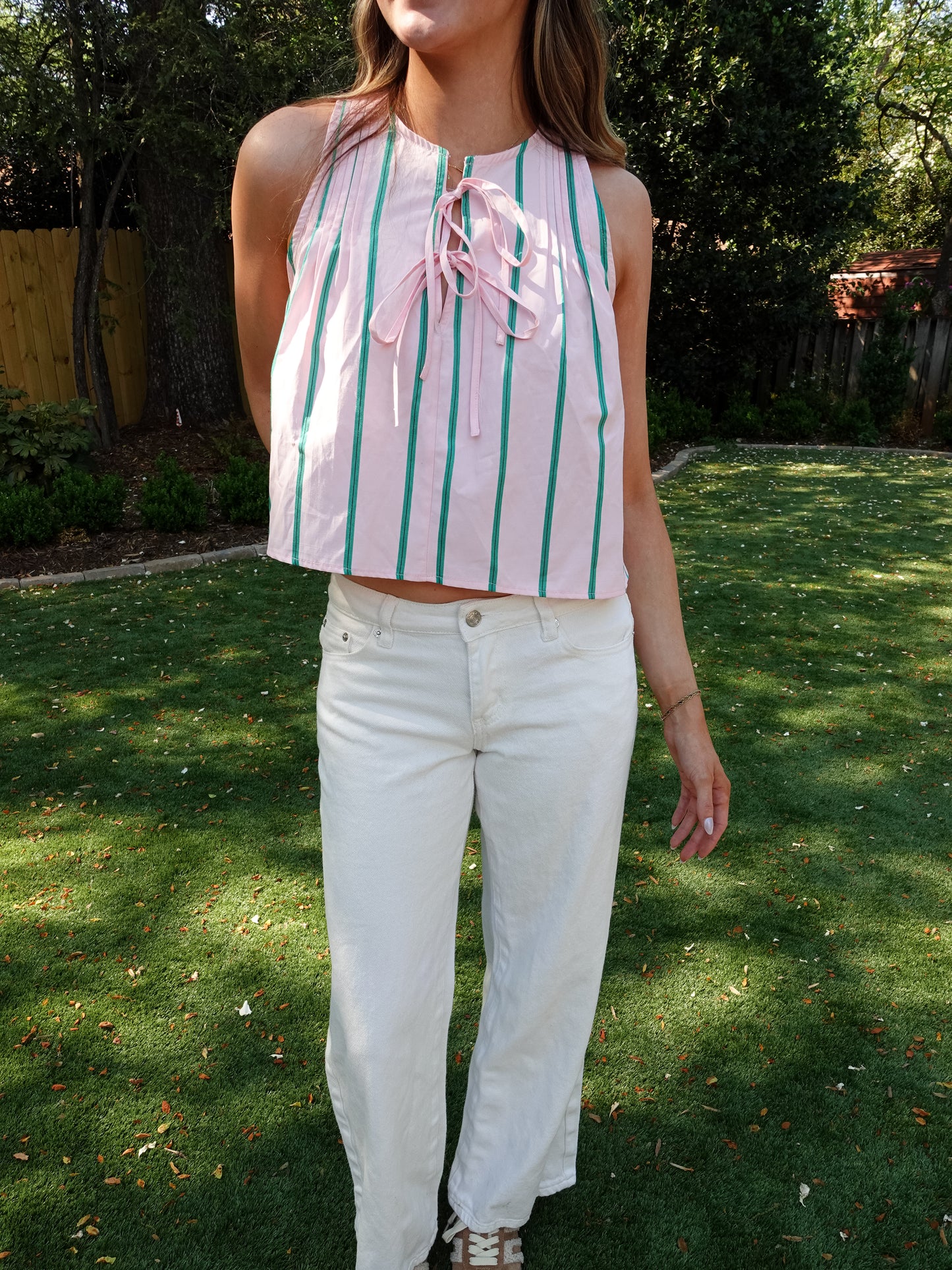 Pink Palm Top