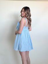 Load image into Gallery viewer, Baby Blue Bow Dress
