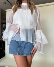 Load image into Gallery viewer, Love Letters Sheer Ruffle Top

