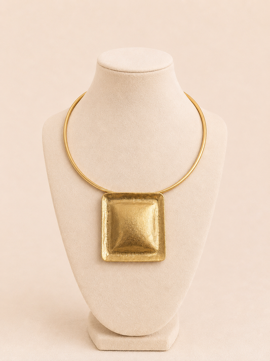 Celine Square Statement Necklace