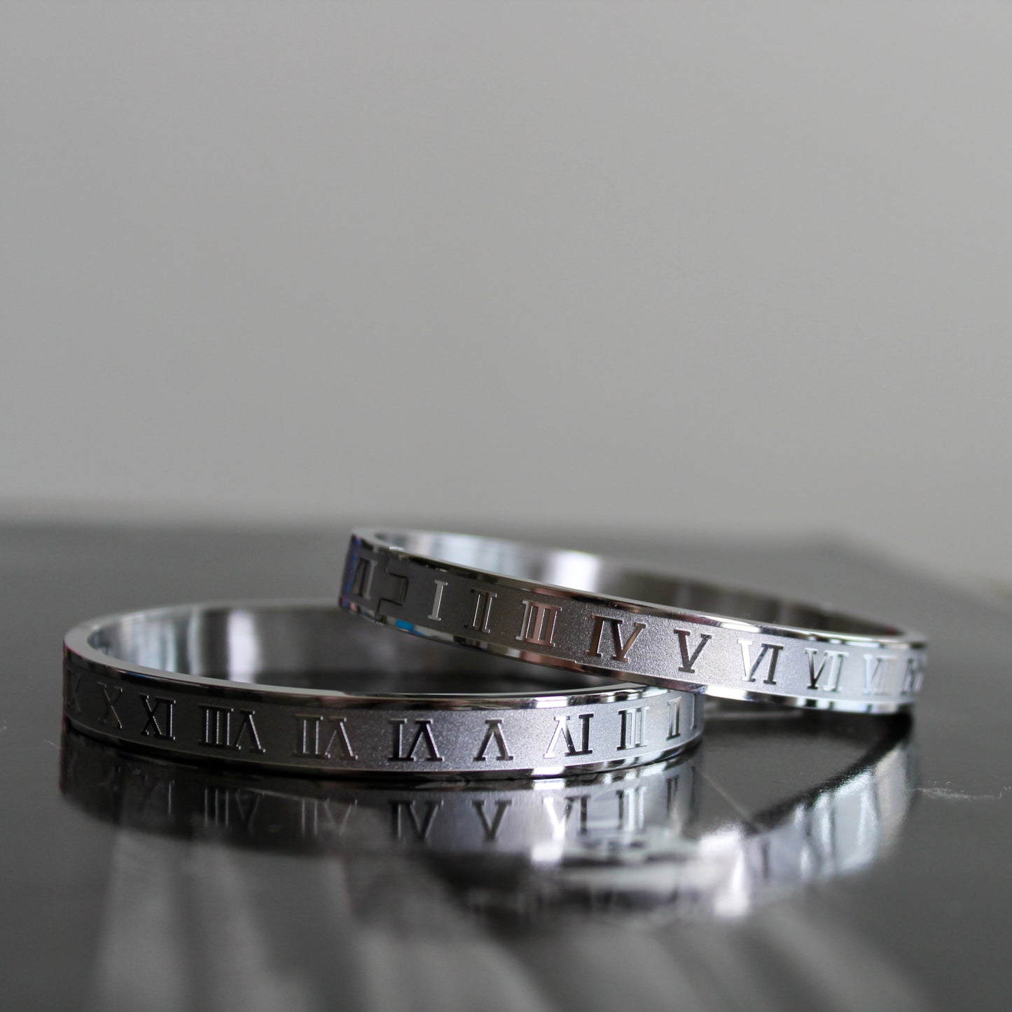 The Roman Numeral Bangle Bracelet