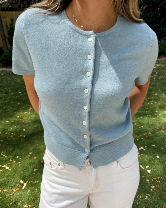 Daylight Blue Knit Top