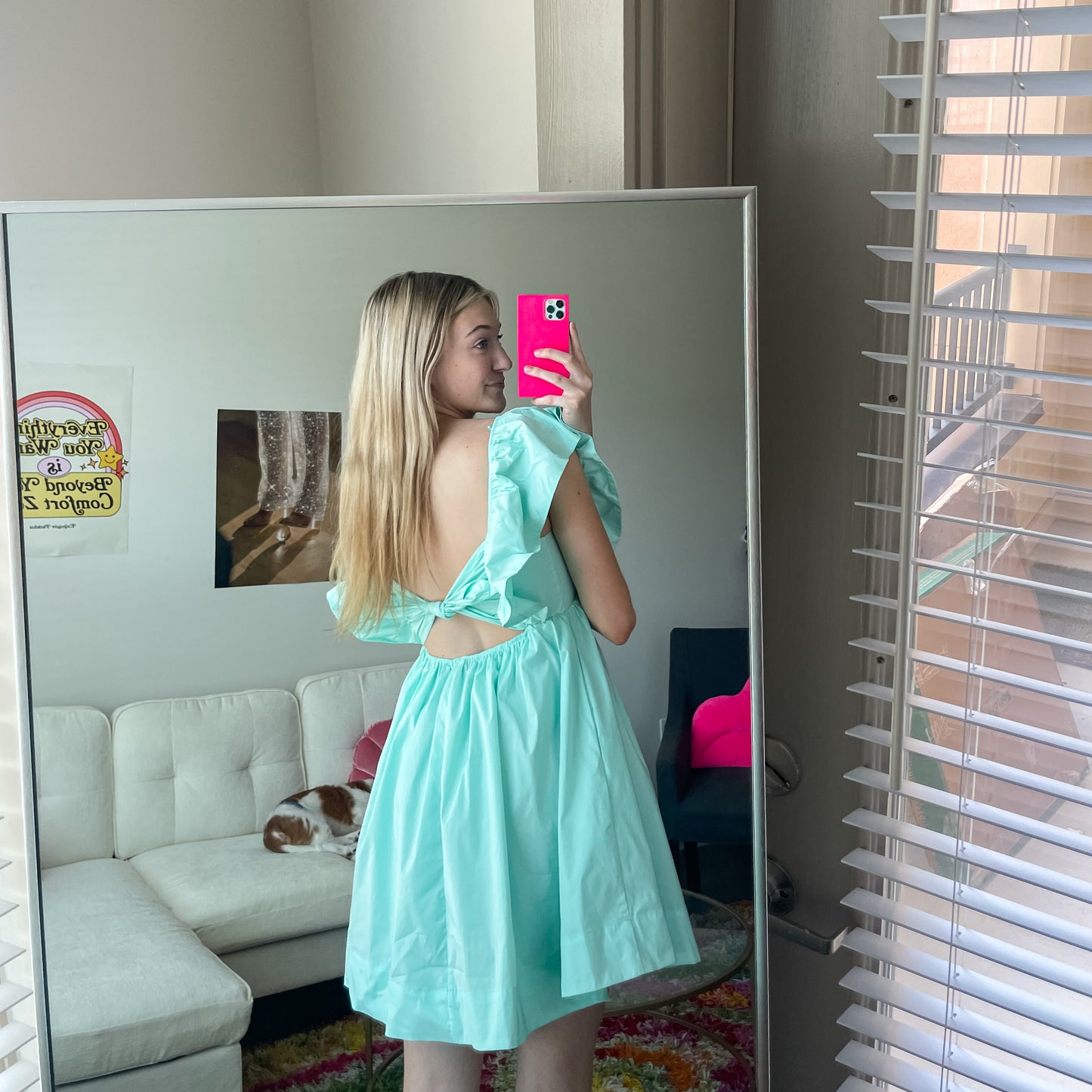 Effortless Mini Dress- Mint
