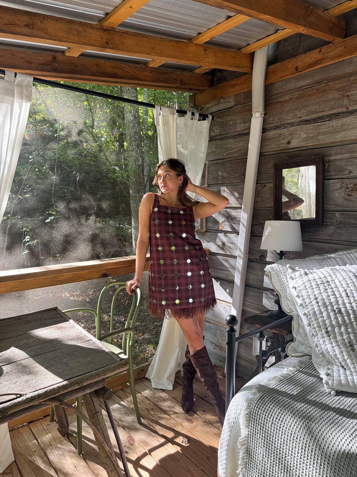 Polly Plaid Mini Dress