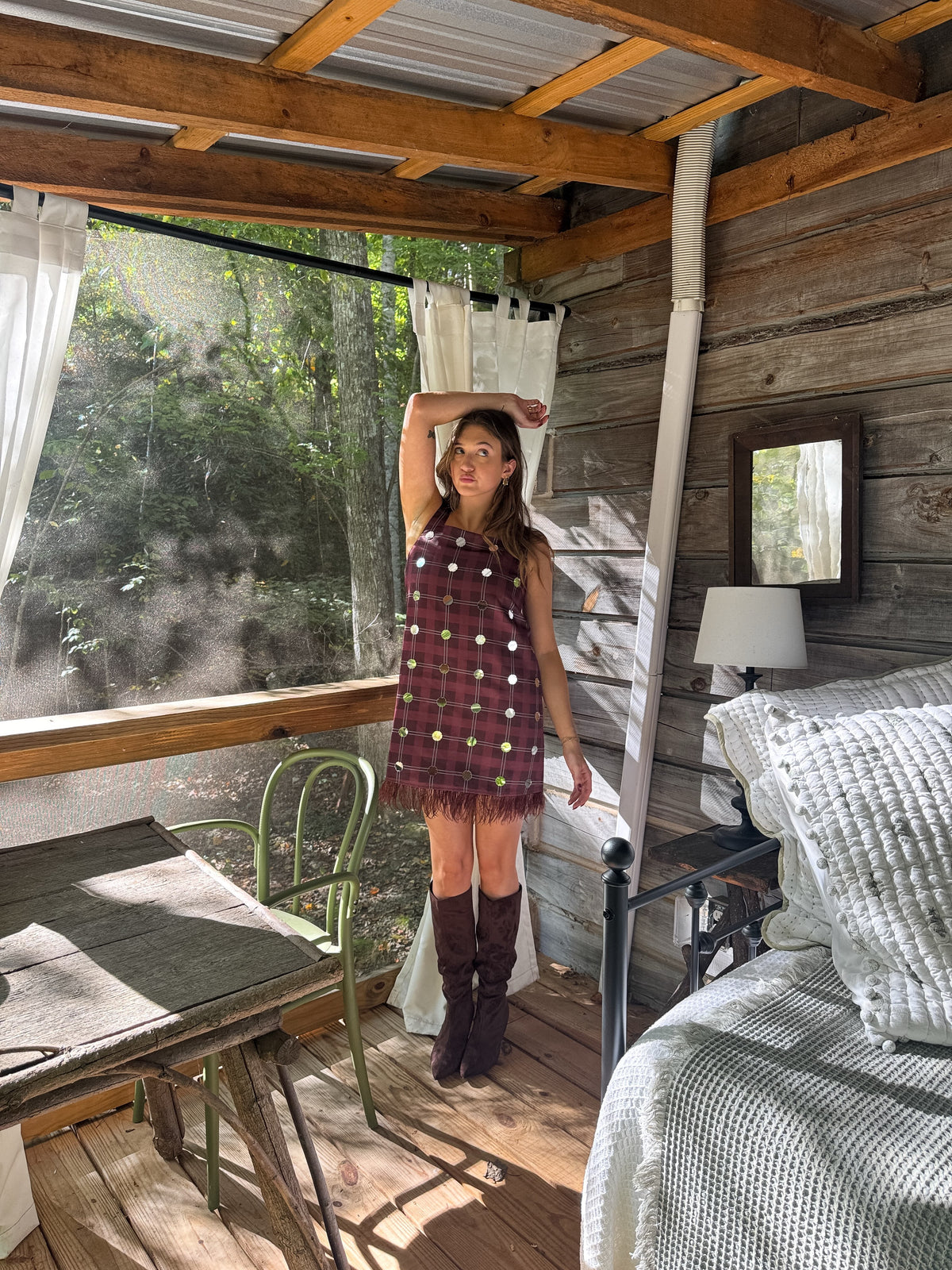 Polly Plaid Mini Dress