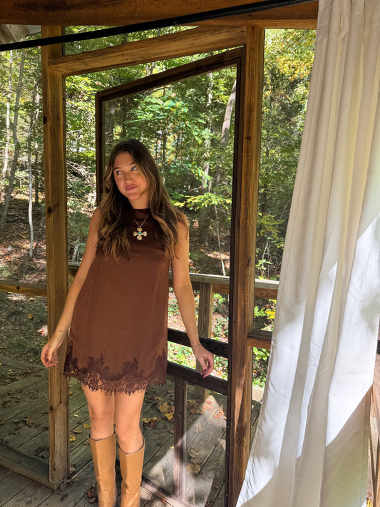 Brown Sugar Mini Dress